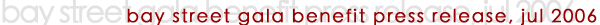 bay street gala press release