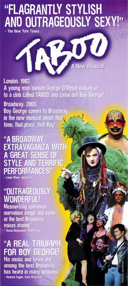 Taboo second flyer back