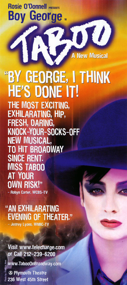 Taboo second flyer front