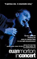 Euan Morton signature concert poster